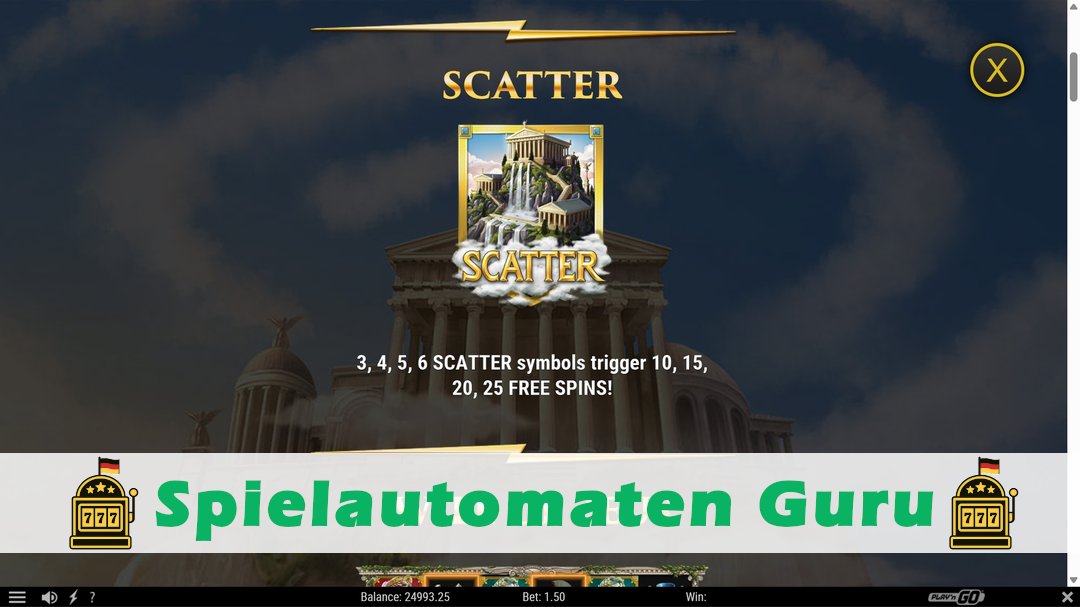 Screenshot der Demo-Version des Spiels 13th Trial Hercules Abyssways Demo des Spielautomaten 13th Trial Hercules Abyssways