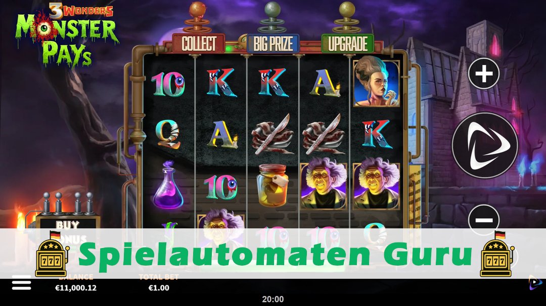 Demo des Spielautomaten 3 Wonders Monster Pays