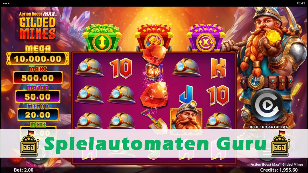 Demo des Spielautomaten Action Boost Max Gilded Mines