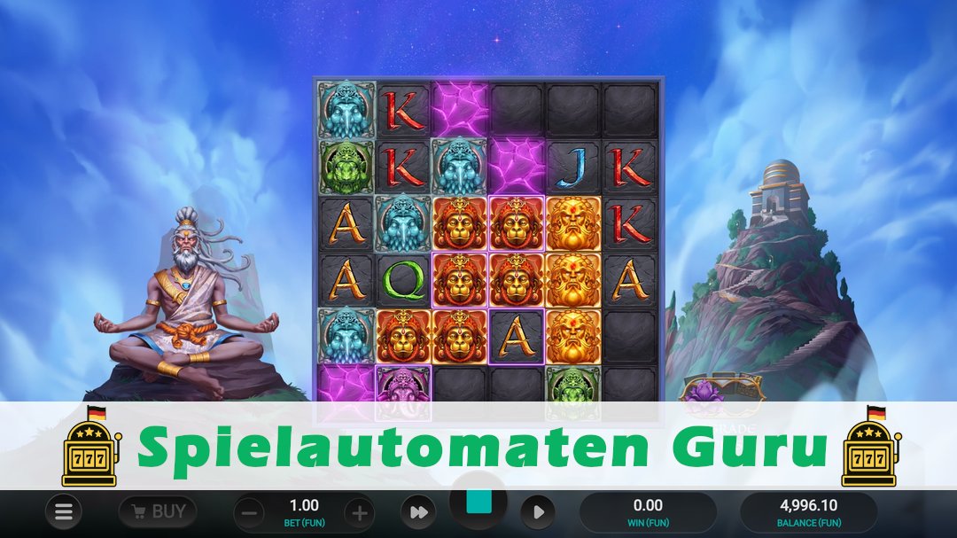 Screenshot der Demo-Version des Spiels Aura God Demo des Spielautomaten Aura God