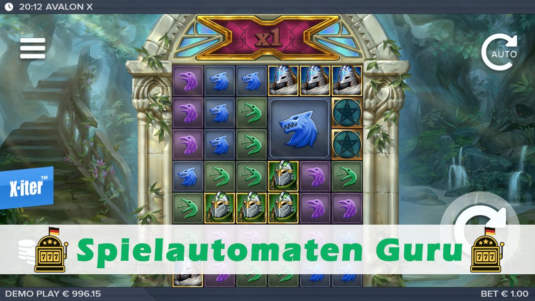 Screenshot der Demo-Version des Spiels Avalon X Demo des Spielautomaten Avalon X