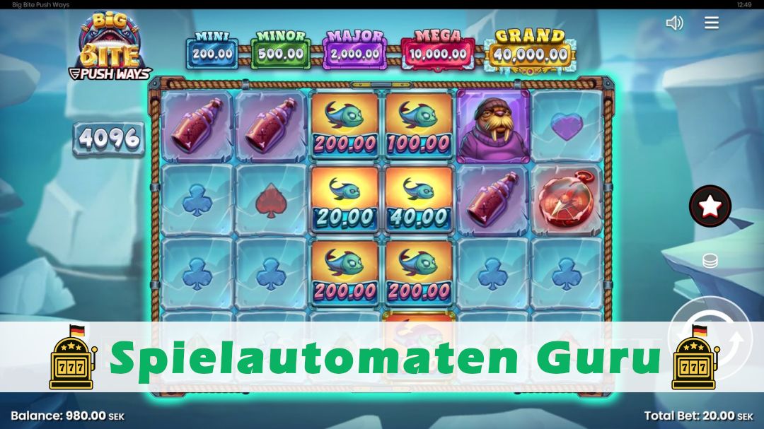 Demo des Spielautomaten Big Bite Push Ways