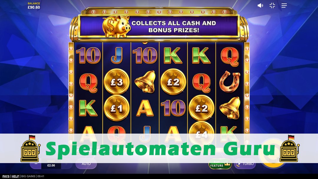 Screenshot der Demo-Version des Spiels Big Gains Demo des Spielautomaten Big Gains