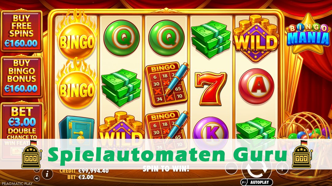 Screenshot der Demo-Version des Spiels Bingo Mania Demo des Spielautomaten Bingo Mania