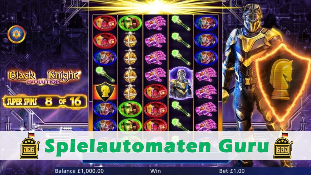 Screenshot der Demo-Version des Spiels Black Knight Evolution Demo des Spielautomaten Black Knight Evolution