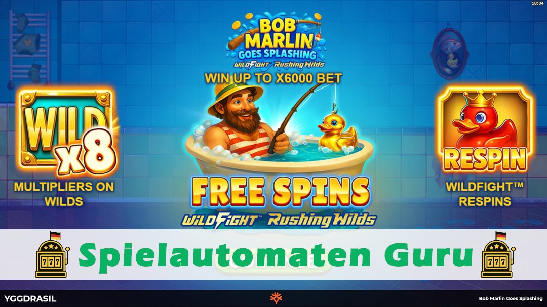 Demo des Spielautomaten Bob Marlin Goes Splashing