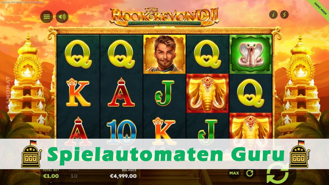 Screenshot der Demo-Version des Spiels The Book Beyond 2 Demo des Spielautomaten The Book Beyond 2
