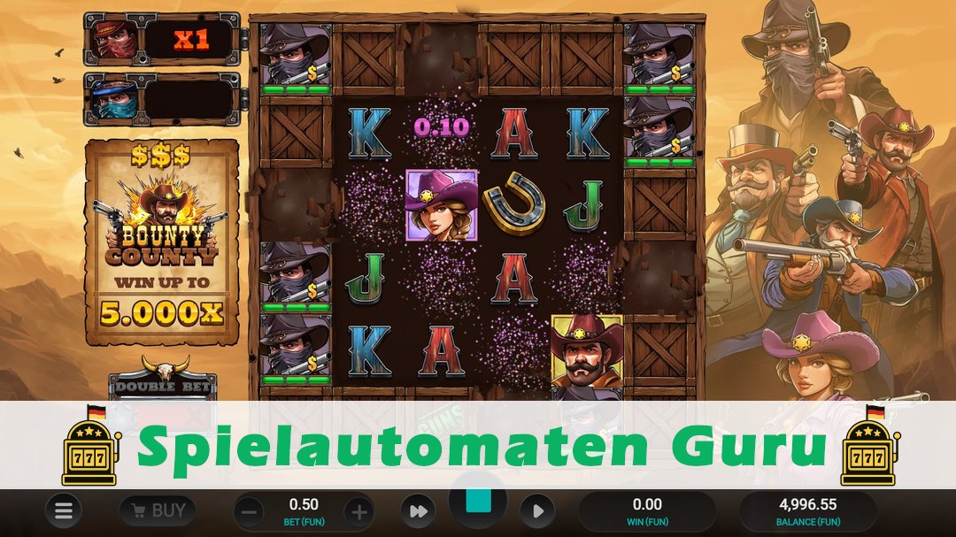 Screenshot der Demo-Version des Spiels Bounty County Demo des Spielautomaten Bounty County