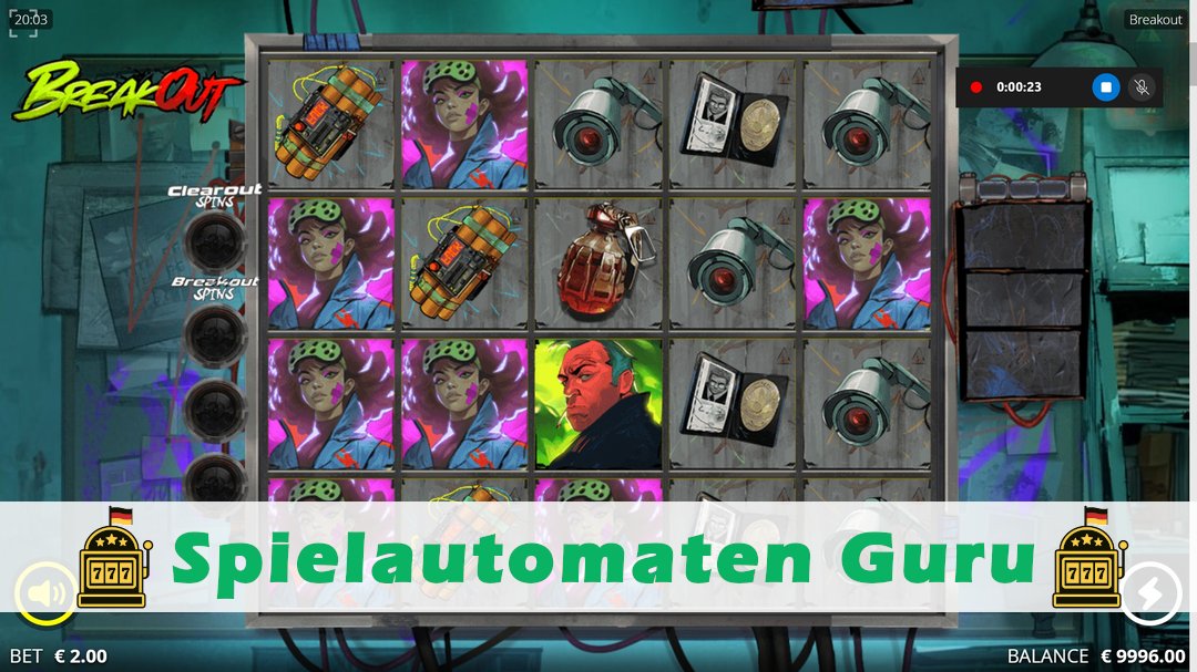 Demo des Spielautomaten Breakout
