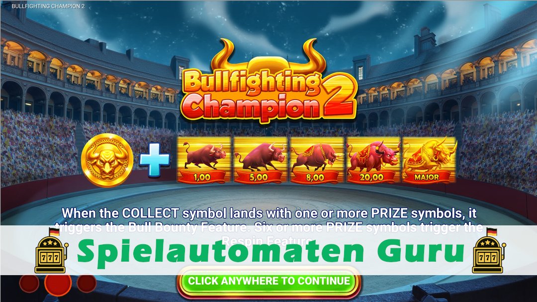 Screenshot der Demo-Version des Spiels Bullfighting Champion 2 Demo des Spielautomaten Bullfighting Champion 2