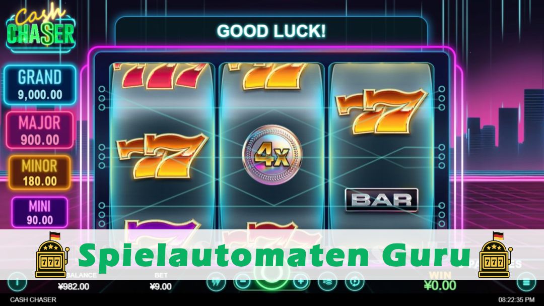 Screenshot der Demo-Version des Spiels Cash Chaser Demo des Spielautomaten Cash Chaser