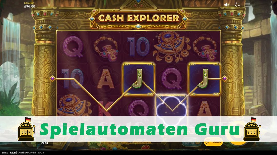 Screenshot der Demo-Version des Spiels Cash Explorer Demo des Spielautomaten Cash Explorer