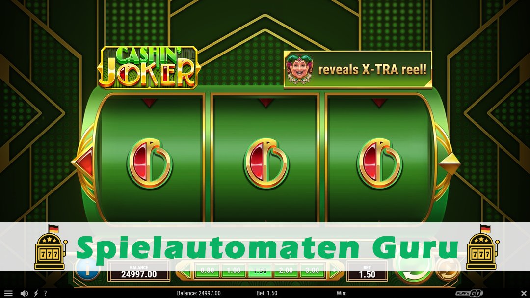 Screenshot der Demo-Version des Spiels Cashin Joker Demo des Spielautomaten Cashin Joker