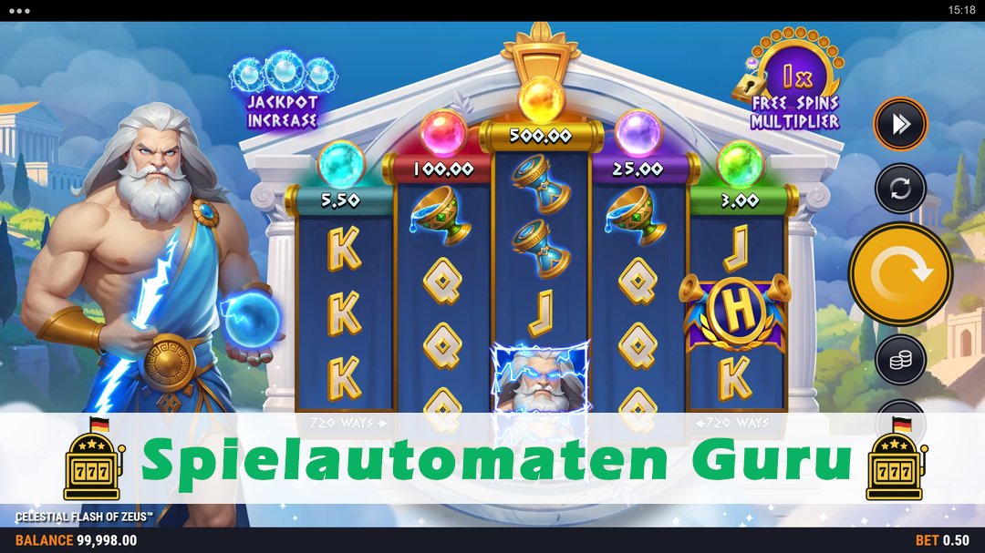 Demo des Spielautomaten Celestial Flash of Zeus