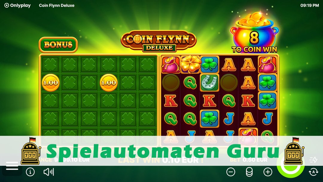 Screenshot der Demo-Version des Spiels Coin Flynn Deluxe Demo des Spielautomaten Coin Flynn Deluxe