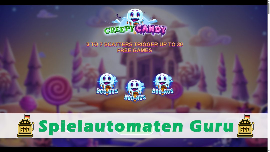 Screenshot der Demo-Version des Spiels Creepy Candy Demo des Spielautomaten Creepy Candy
