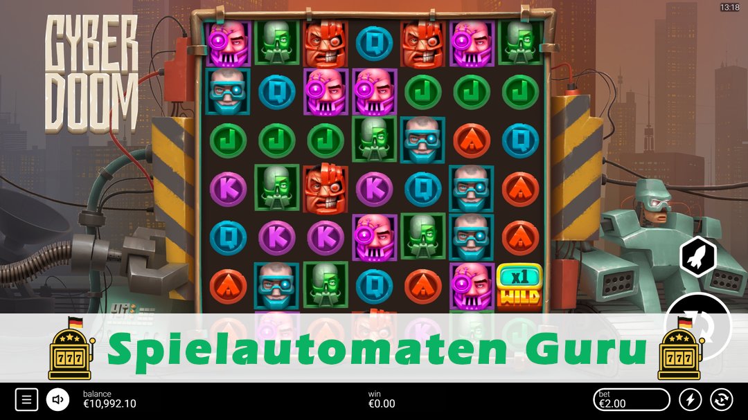 Demo des Spielautomaten Cyber Doom