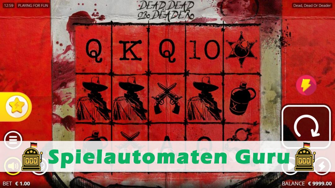 Screenshot der Demo-Version des Spiels Dead, Dead or Deader Demo des Spielautomaten Dead, Dead or Deader