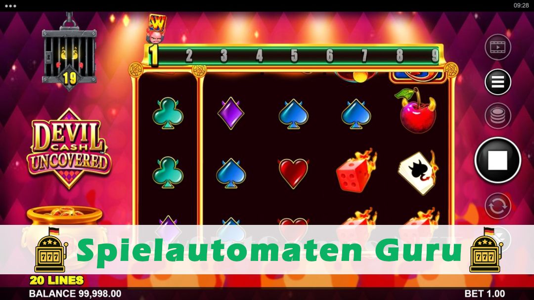 Screenshot der Demo-Version des Spiels Devil Cash Uncovered Demo des Spielautomaten Devil Cash Uncovered