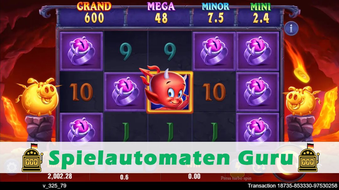 Screenshot der Demo-Version des Spiels Devil Fire Twins Demo des Spielautomaten Devil Fire Twins