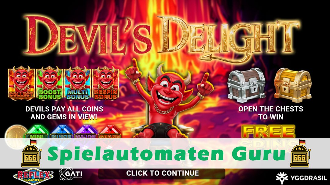 Screenshot der Demo-Version des Spiels Devils Delight Demo des Spielautomaten Devils Delight