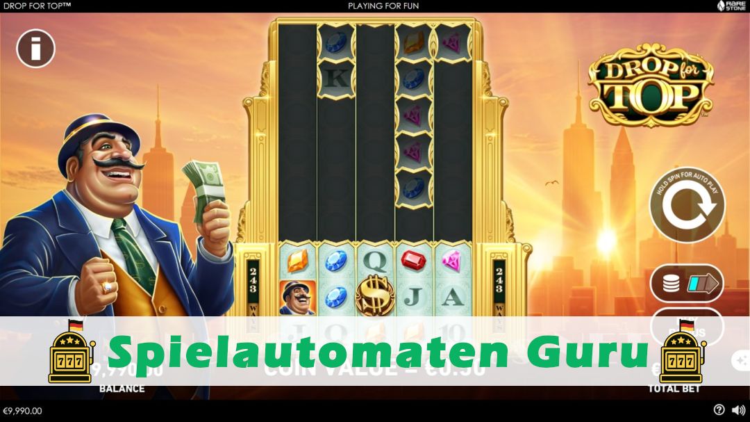 Screenshot der Demo-Version des Spiels Drop for Top Demo des Spielautomaten Drop for Top
