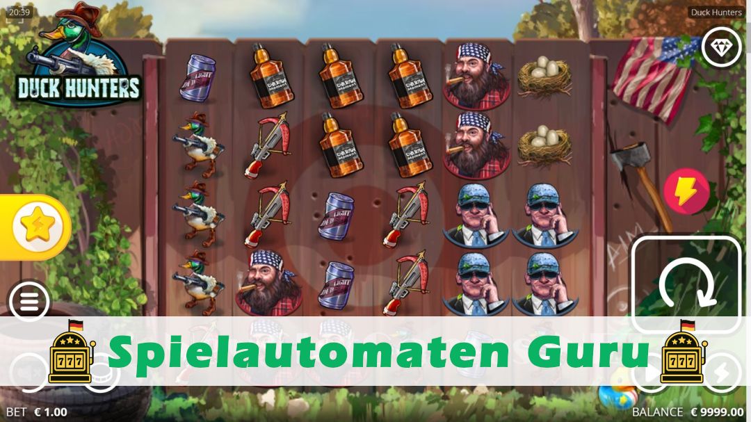 Screenshot der Demo-Version des Spiels Duck Hunters Demo des Spielautomaten Duck Hunters