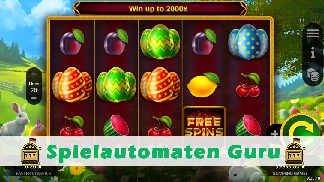 Screenshot der Demo-Version des Spiels Easter Classics Demo des Spielautomaten Easter Classics