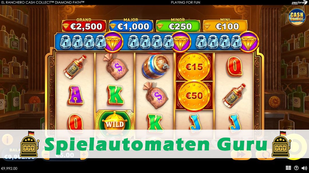 Screenshot der Demo-Version des Spiels El Ranchero Cash Collect Demo des Spielautomaten El Ranchero Cash Collect