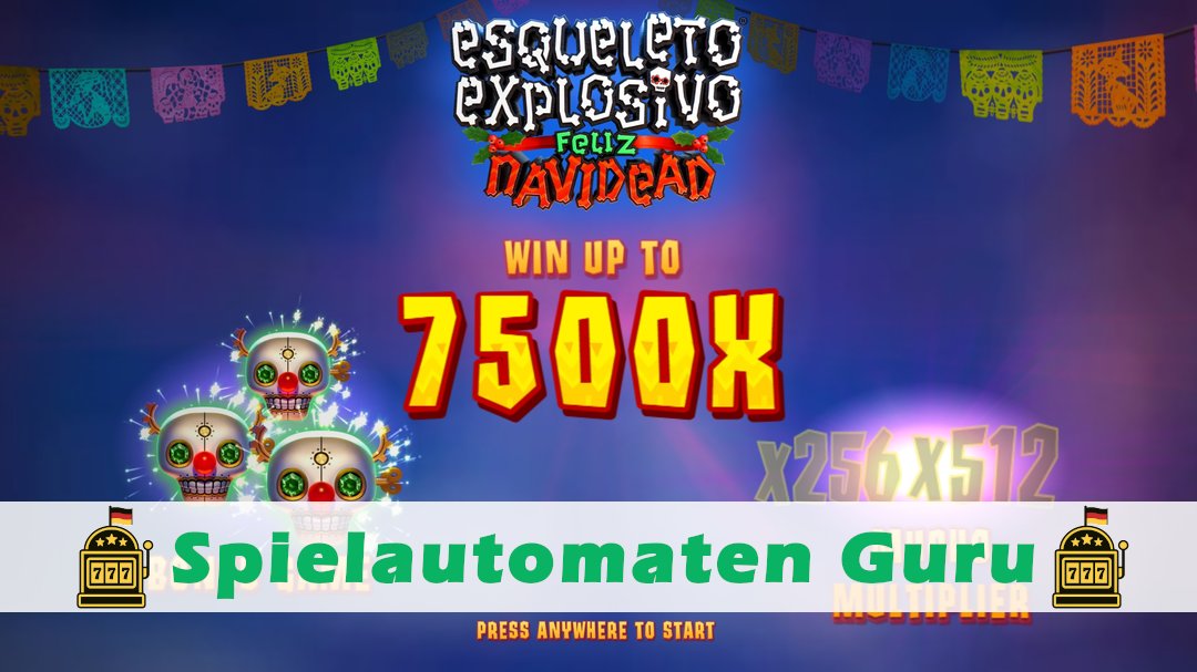 Screenshot der Demo-Version des Spiels Esqueleto Explosivo Feliz Navidead Demo des Spielautomaten Esqueleto Explosivo Feliz Navidead