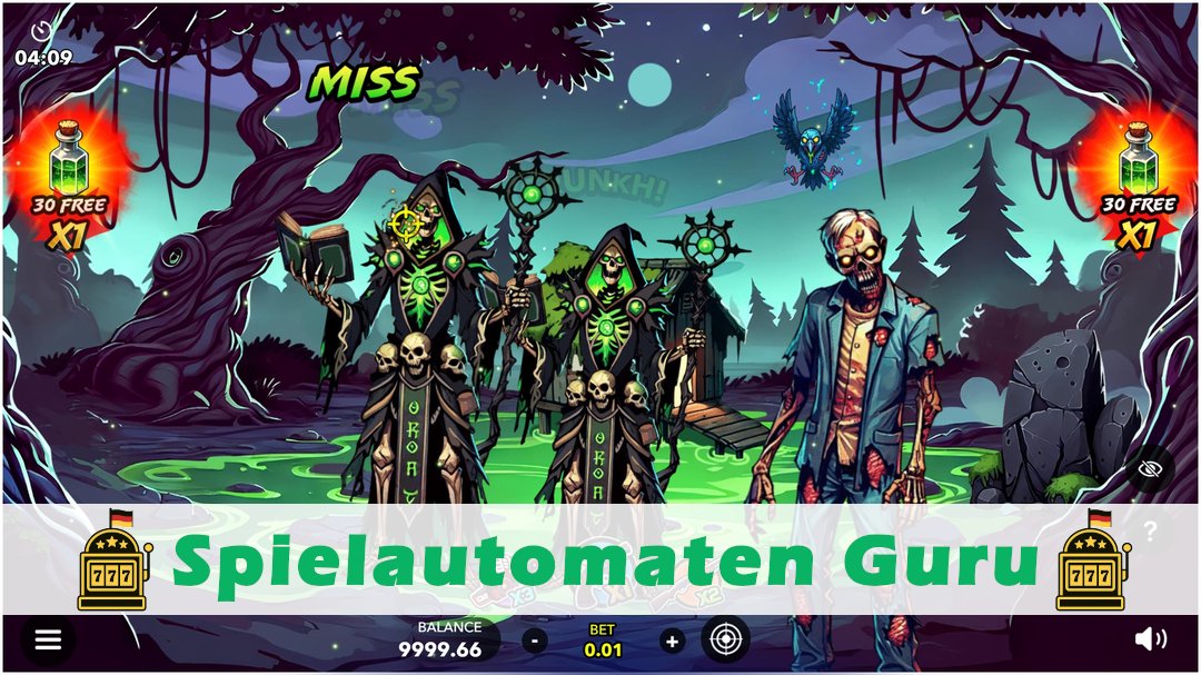 Screenshot der Demo-Version des Spiels Evil Bet Shoot Them All Demo des Spielautomaten Evil Bet Shoot Them All