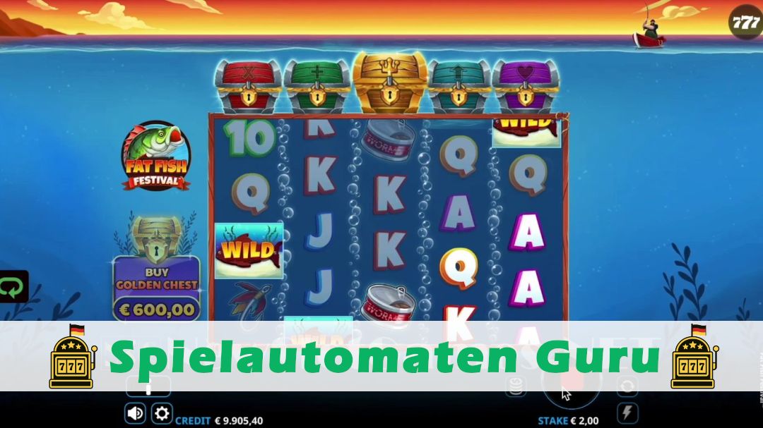 Screenshot der Demo-Version des Spiels Fat Fish Festival Demo des Spielautomaten Fat Fish Festival