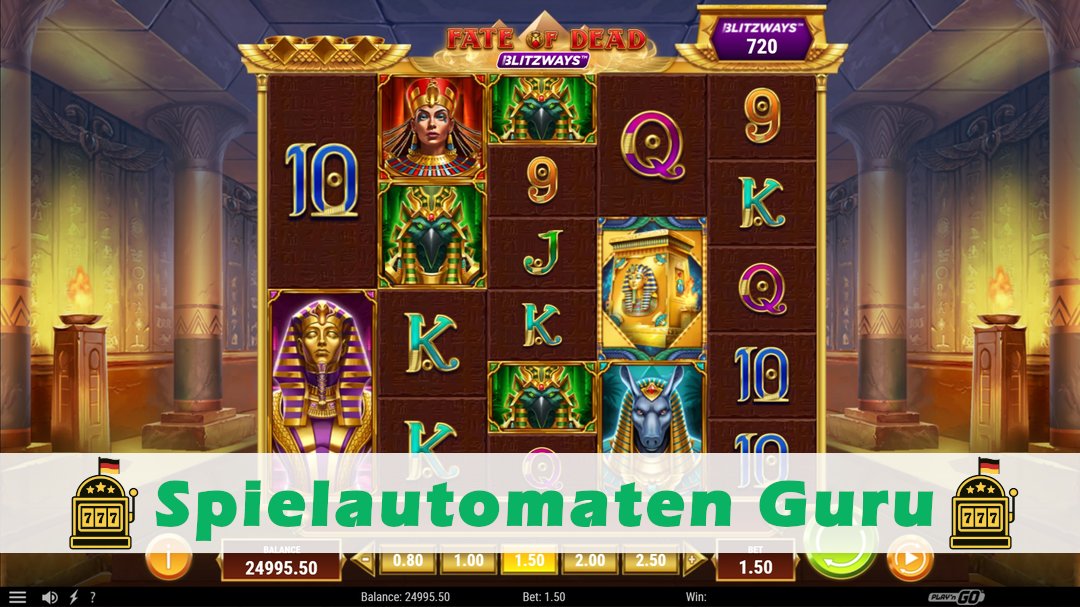 Screenshot der Demo-Version des Spiels Fate of Dead Blitzways Demo des Spielautomaten Fate of Dead Blitzways