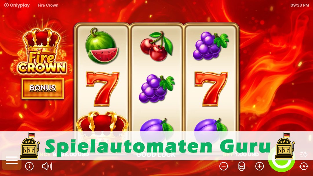 Screenshot der Demo-Version des Spiels Fire Crown Demo des Spielautomaten Fire Crown