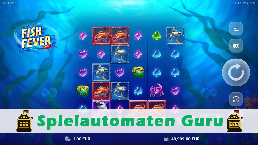 Screenshot der Demo-Version des Spiels Fish Fever Demo des Spielautomaten Fish Fever