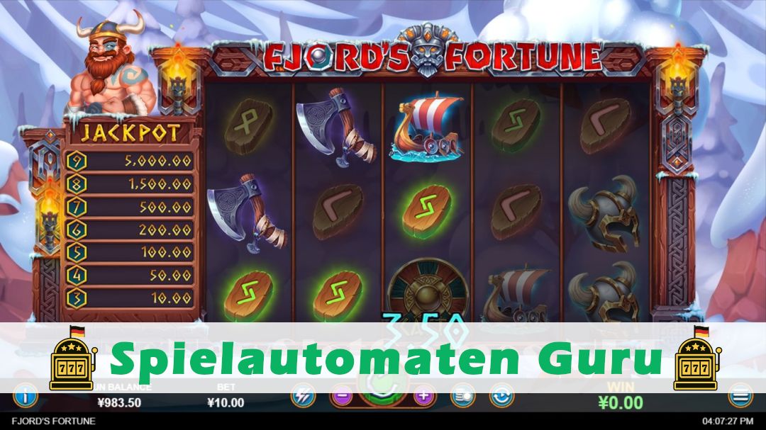 Screenshot der Demo-Version des Spiels Fjords Fortune Demo des Spielautomaten Fjords Fortune