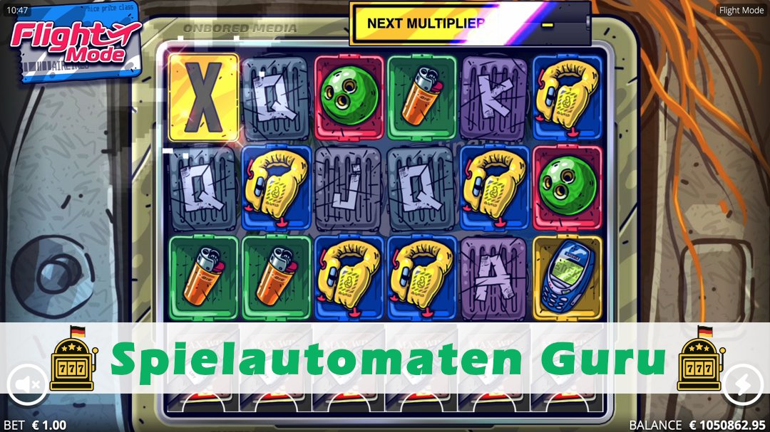 Screenshot der Demo-Version des Spiels Flight Mode Demo des Spielautomaten Flight Mode