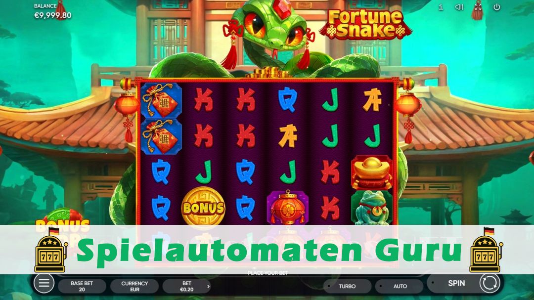 Screenshot der Demo-Version des Spiels Fortune Snake Demo des Spielautomaten Fortune Snake