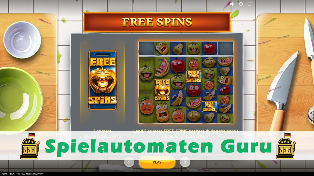 Screenshot der Demo-Version des Spiels Fruit Salad Megaways Demo des Spielautomaten Fruit Salad Megaways