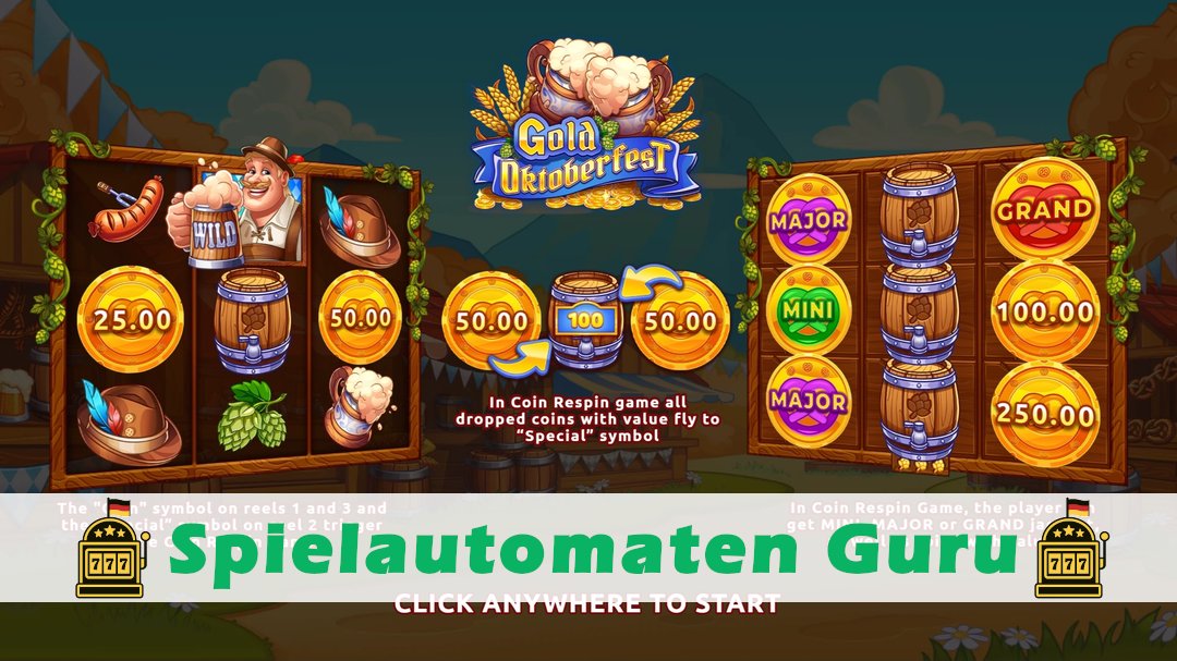 Screenshot der Demo-Version des Spiels Gold Oktoberfest Demo des Spielautomaten Gold Oktoberfest