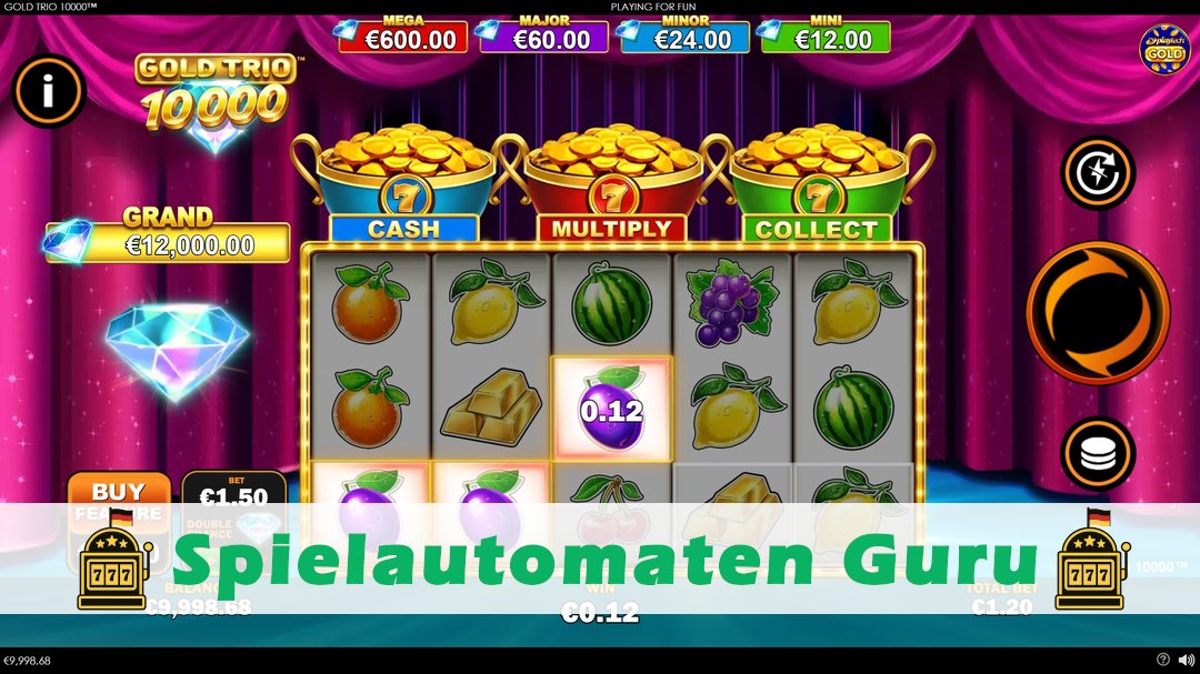 Demo des Spielautomaten Gold Trio 10000