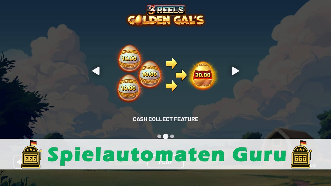Screenshot der Demo-Version des Spiels Golden Gals 3 Reels Demo des Spielautomaten Golden Gals 3 Reels