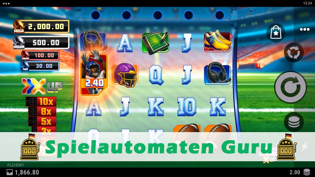 Demo des Spielautomaten Gridiron Legends X UP