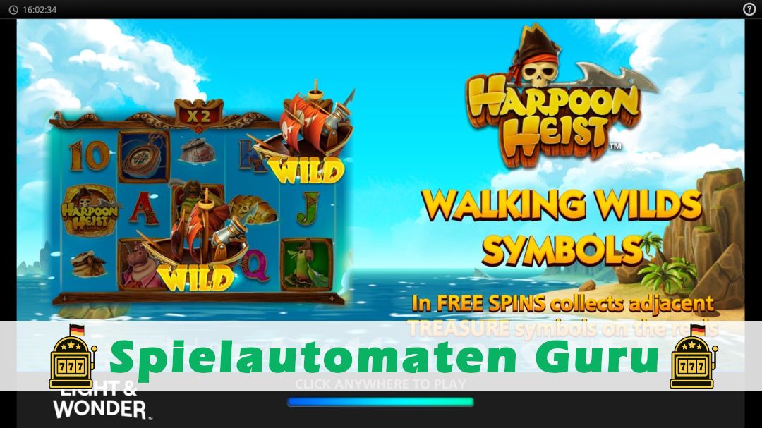 Screenshot der Demo-Version des Spiels Harpoon Heist Demo des Spielautomaten Harpoon Heist