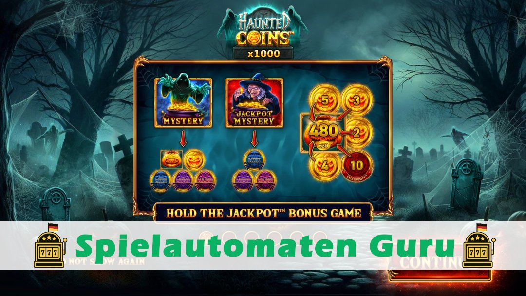 Demo des Spielautomaten Haunted Coins x1000