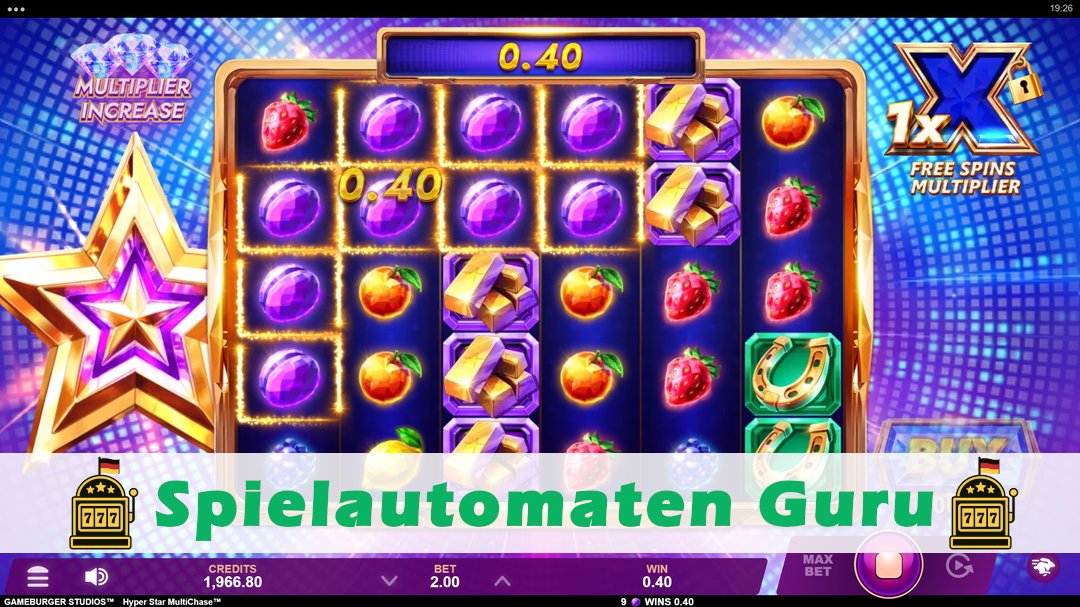 Demo des Spielautomaten Hyper Star MultiChase