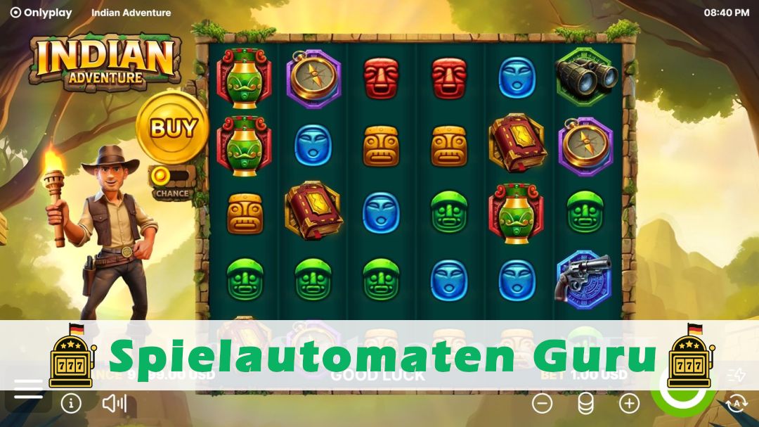 Screenshot der Demo-Version des Spiels Indian Adventure Demo des Spielautomaten Indian Adventure