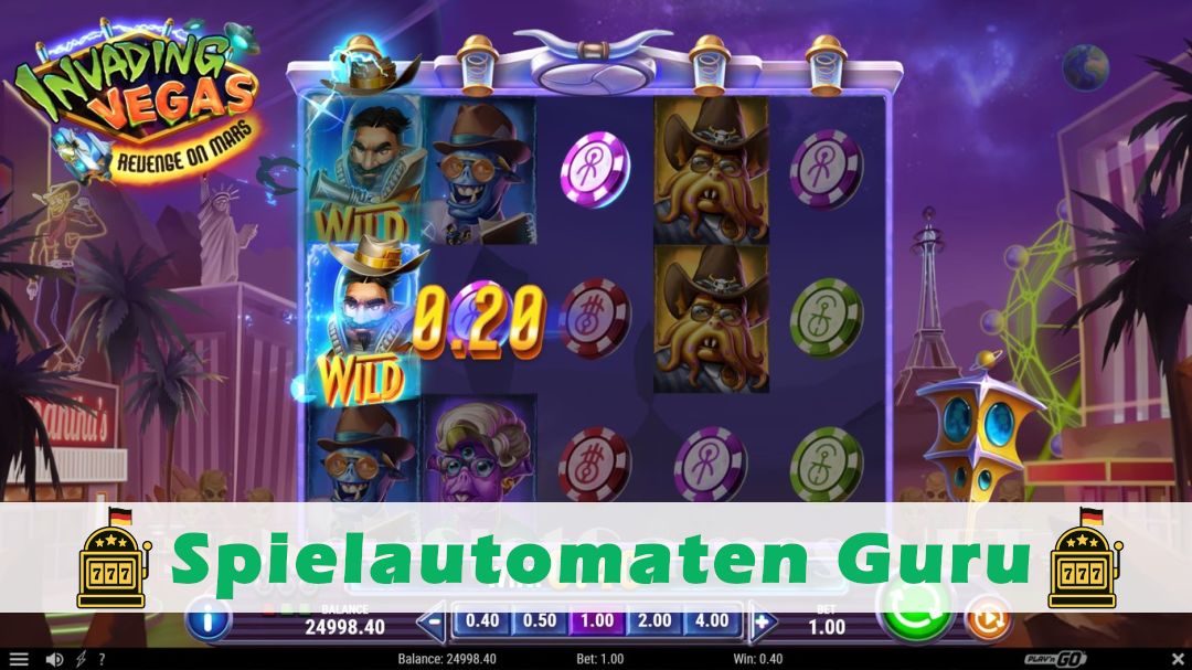 Demo des Spielautomaten Invading Vegas Revenge on Mars