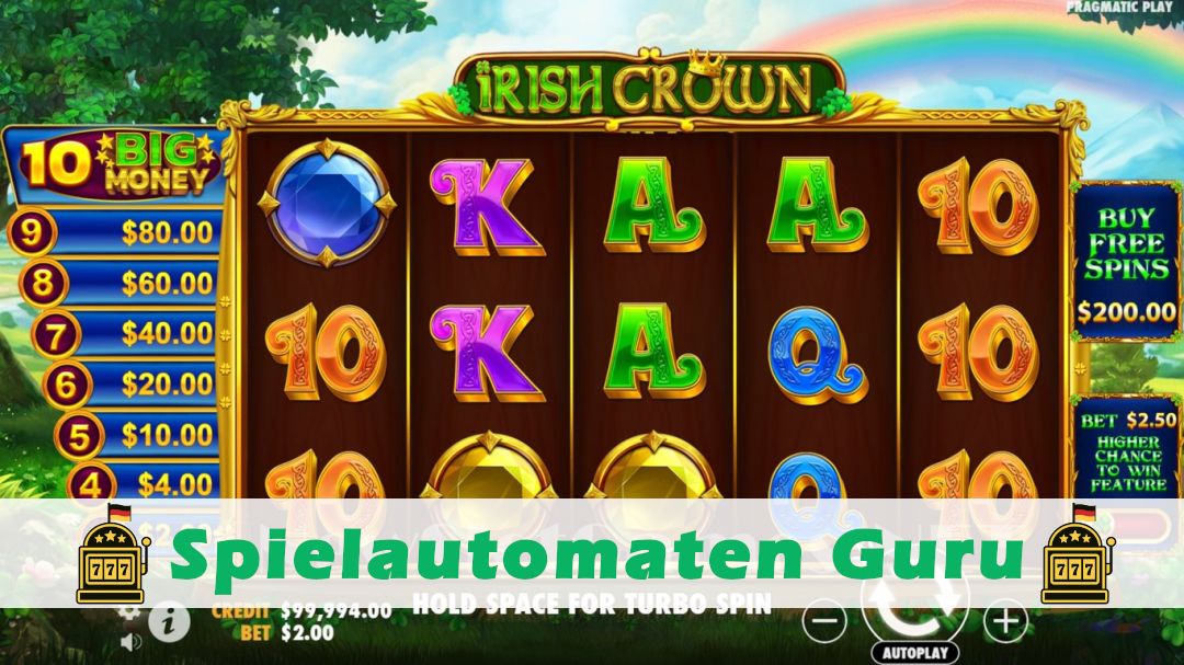 Screenshot der Demo-Version des Spiels Irish Crown Demo des Spielautomaten Irish Crown