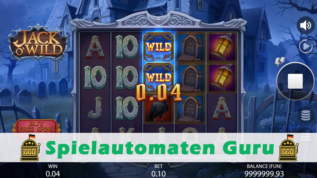 Screenshot der Demo-Version des Spiels Jack O Wild Demo des Spielautomaten Jack O Wild